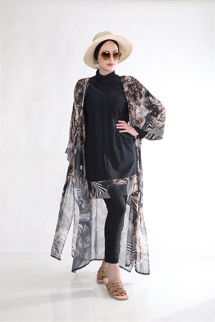 Amazon Leopar Desen Tasarım Tesettür Pareo