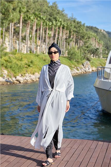 Basic Beyaz Tasarım Tesettür Pareo