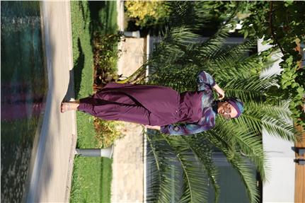 Boncuk Model Allerli Tasarım Tesettür Tulum Mayo