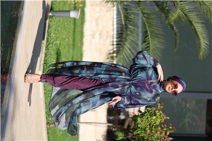 Boncuk Model Beli Bağcıklı Tasarım Tesettür Pareo