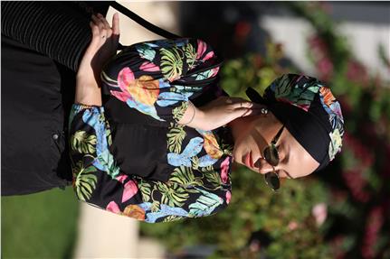 Botanik Model Allerli Tasarım Tesettür Tulum Mayo