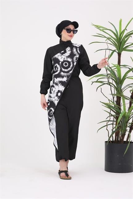 OCEAN BLACK ANGEL DESEN TASARIM TESETTÜR TULUM MAYO