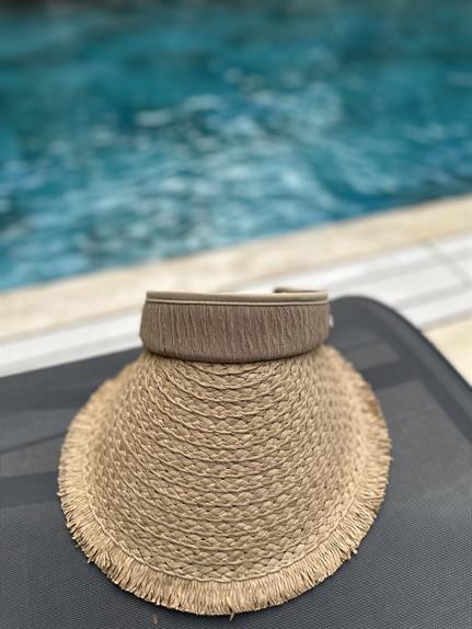 Calira Model Camel Hasır Şapka