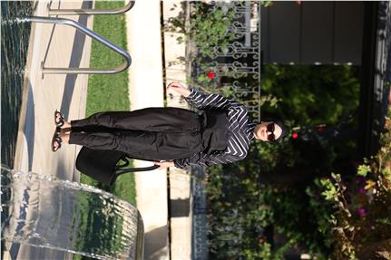 Dream Balıksırtı Desen Tasarım Tesettür Paraşüt Kumaş Tulum Mayo