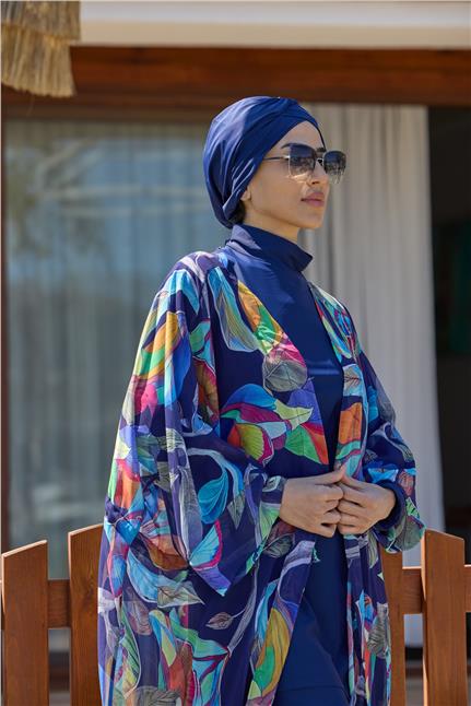 Ebru Model Beli Bağcıklı Tasarım Tesettür Pareo