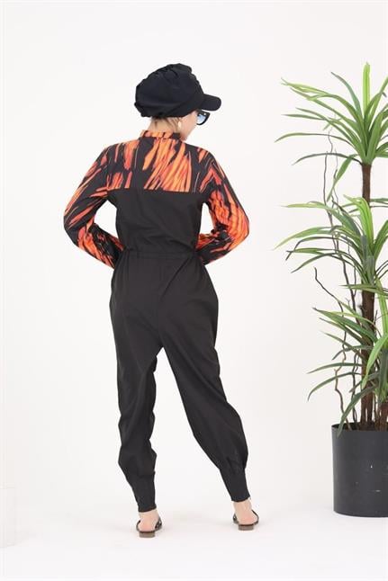 Dream Hot Desen Tasarım Tesettür Paraşüt Kumaş Tulum Mayo