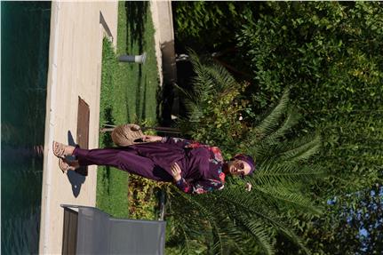 Etnik Model Allerli Tasarım Tesettür Tulum Mayo