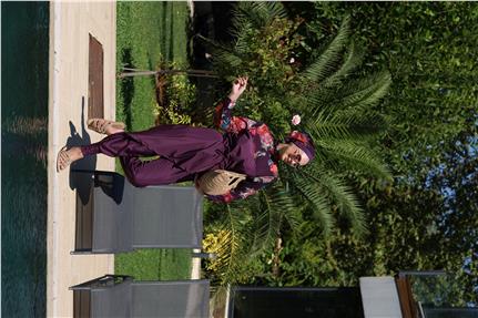 Etnik Model Allerli Tasarım Tesettür Tulum Mayo