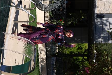 Etnik Model Beli Bağcıklı Tasarım Tesettür Pareo