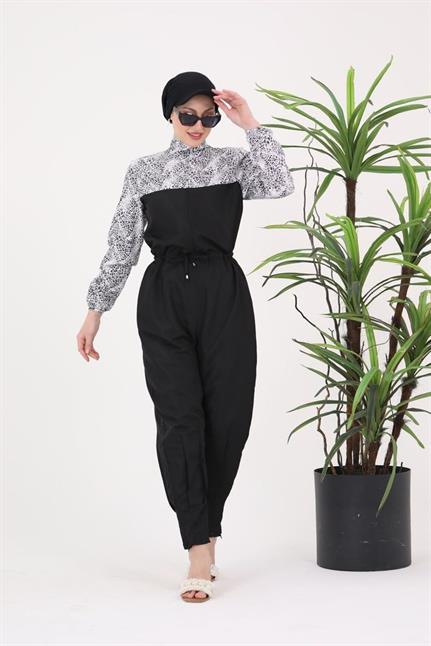 Dream Beyza Desen Tasarım Tesettür Paraşüt Kumaş Tulum Mayo