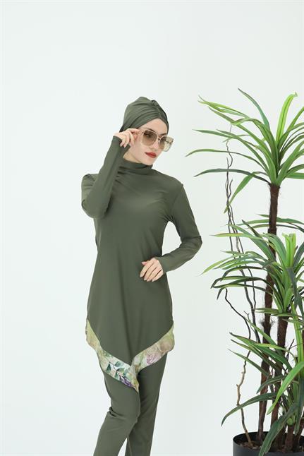 Garden Desen Tasarım Tesettür Mayo Takım