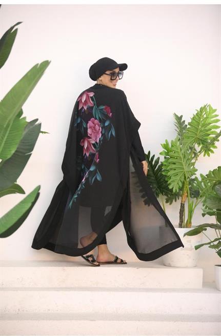 Gelincik Desen Tasarım Tesettür Pareo