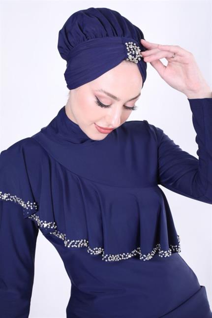 Kadın Allerli Mayo Takım - Lacivert