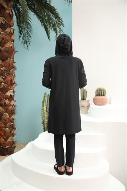 Kapşonlu Tasarım Tesettür Mayo Takım