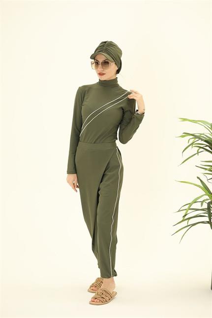 LİNA HAKİ TASARIM TESETTÜR İKİLİ TAKIM MAYO