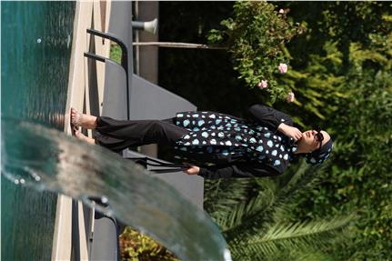 Marina Desen Spor Lycralı Tasarım Tesettür İkili Mayo Takım