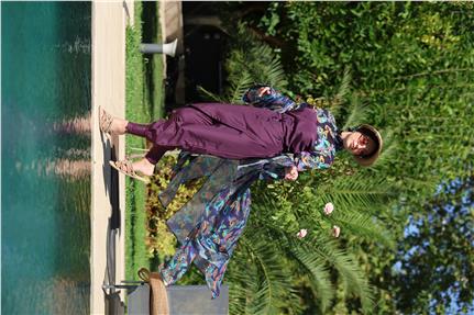 Morena Model Beli Bağcıklı Tasarım Tesettür Pareo