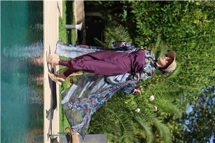 Morena Model Beli Bağcıklı Tasarım Tesettür Pareo