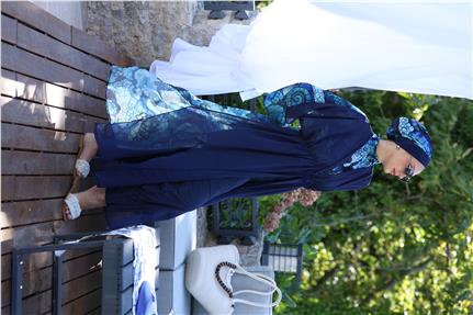 Okyanus Model Beli Bağcıklı Tasarım Tesettür Pareo