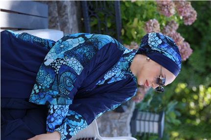 Okyanus Model Beli Bağcıklı Tasarım Tesettür Pareo