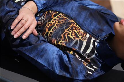 Safira Desen Spor Lycralı Tasarım Tesettür İkili Mayo Takım