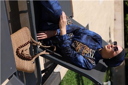 Safira Desen Spor Lycralı Tasarım Tesettür İkili Mayo Takım