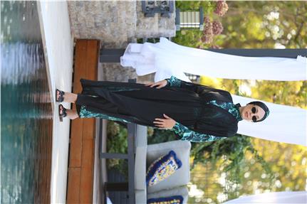 Seren Model Beli Bağcıklı Tasarım Tesettür Pareo