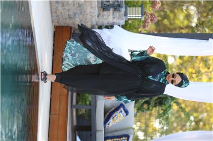 Seren Model Beli Bağcıklı Tasarım Tesettür Pareo