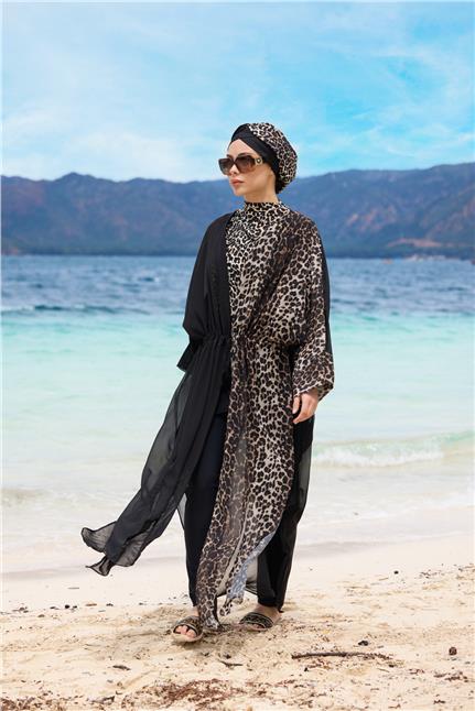 Serengeti Model Beli Bağcıklı Tasarım Tesettür Pareo