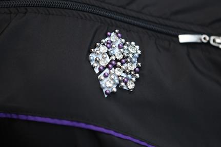 Vera Model Mor Şeritli Taş Detaylı Tasarım Tesettür İkili Mayo Takım