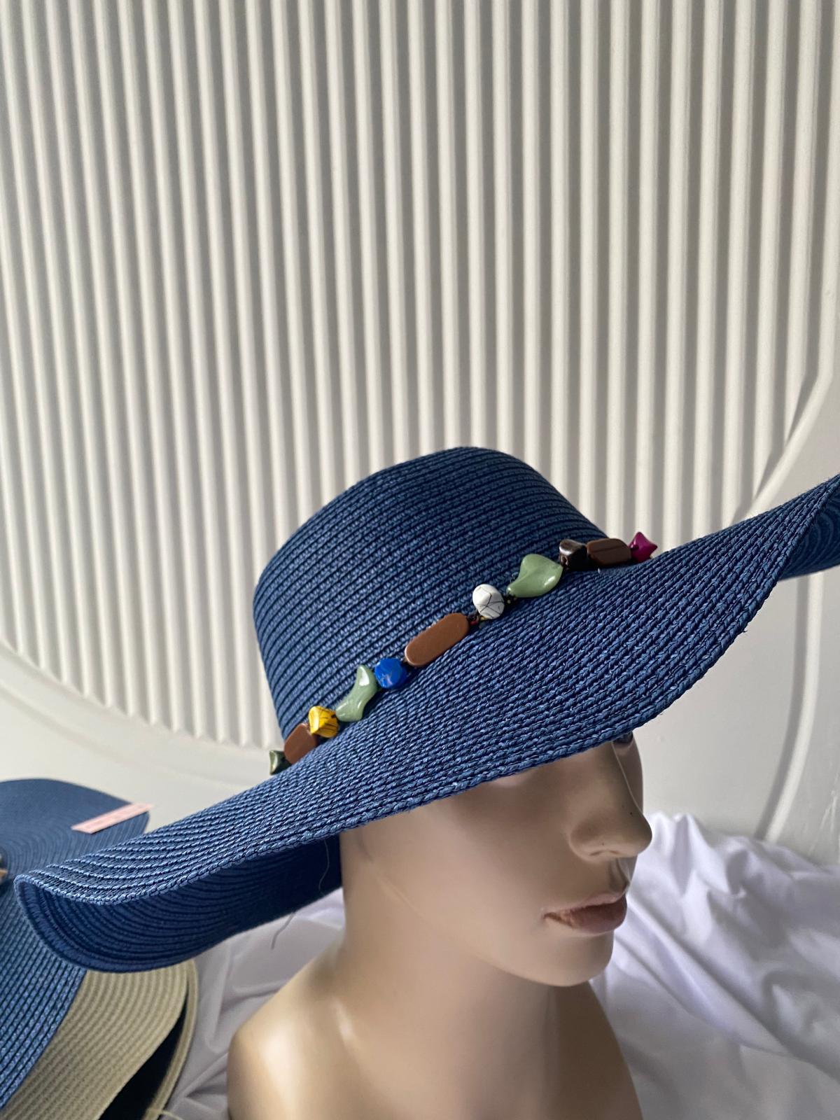 Coni Taşlı Hasır Şapka | Markasız