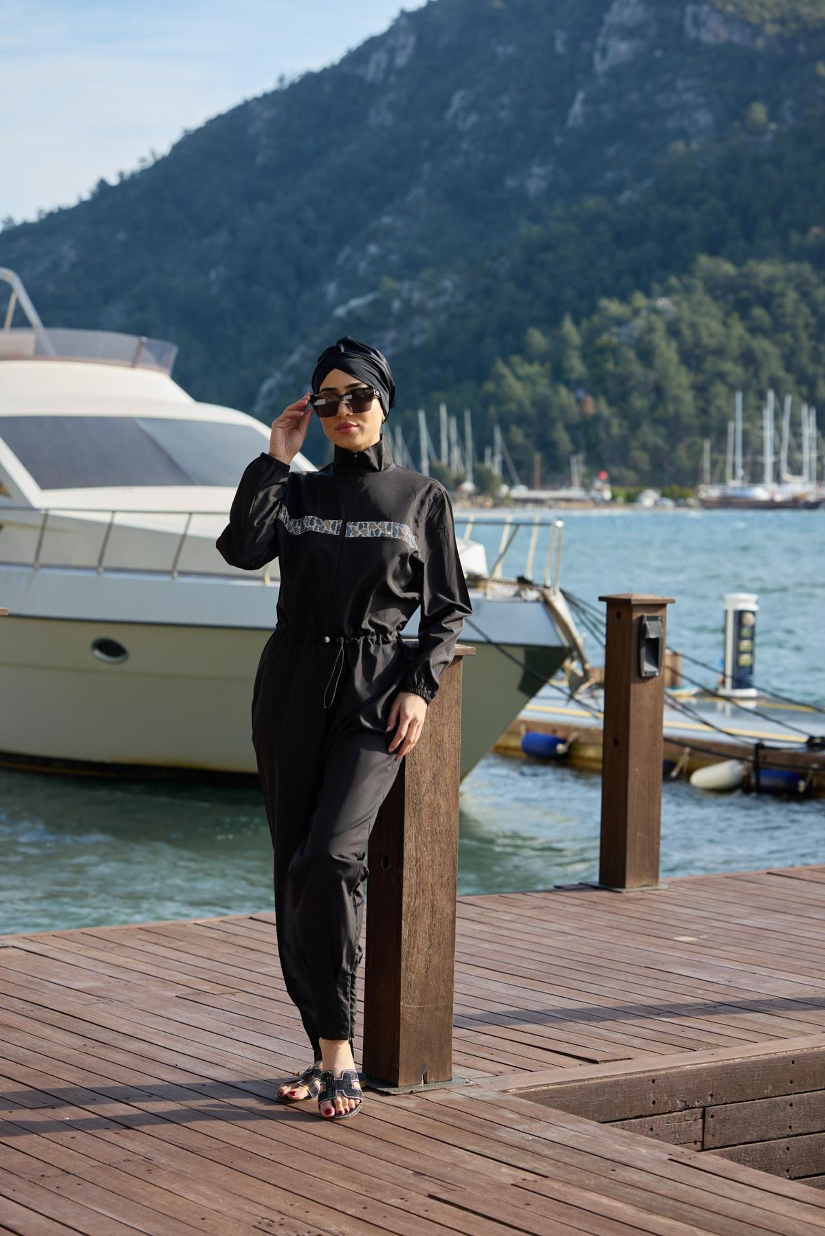 Mira Model Tasarım Tesettür Tulum Mayo | Markasız