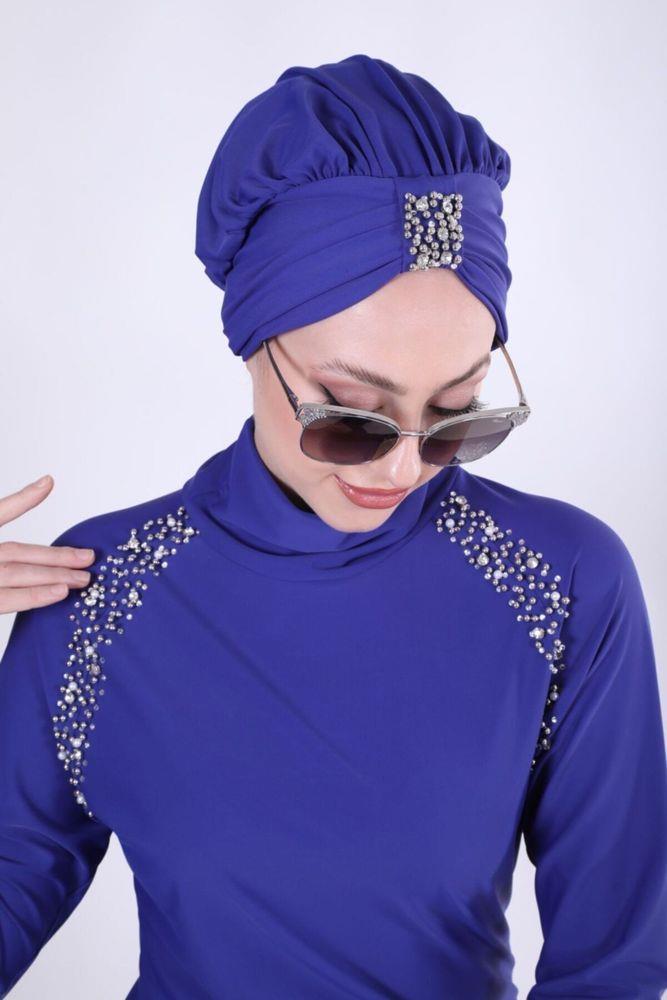 Omzu Taşlı Mayo - Mavi