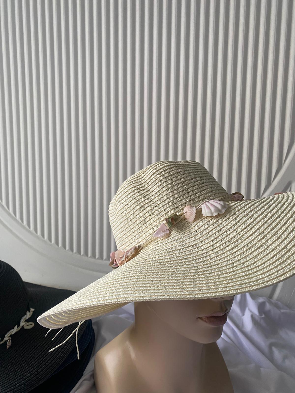 Pink Cowry Hasır Şapka | NS Tasarim