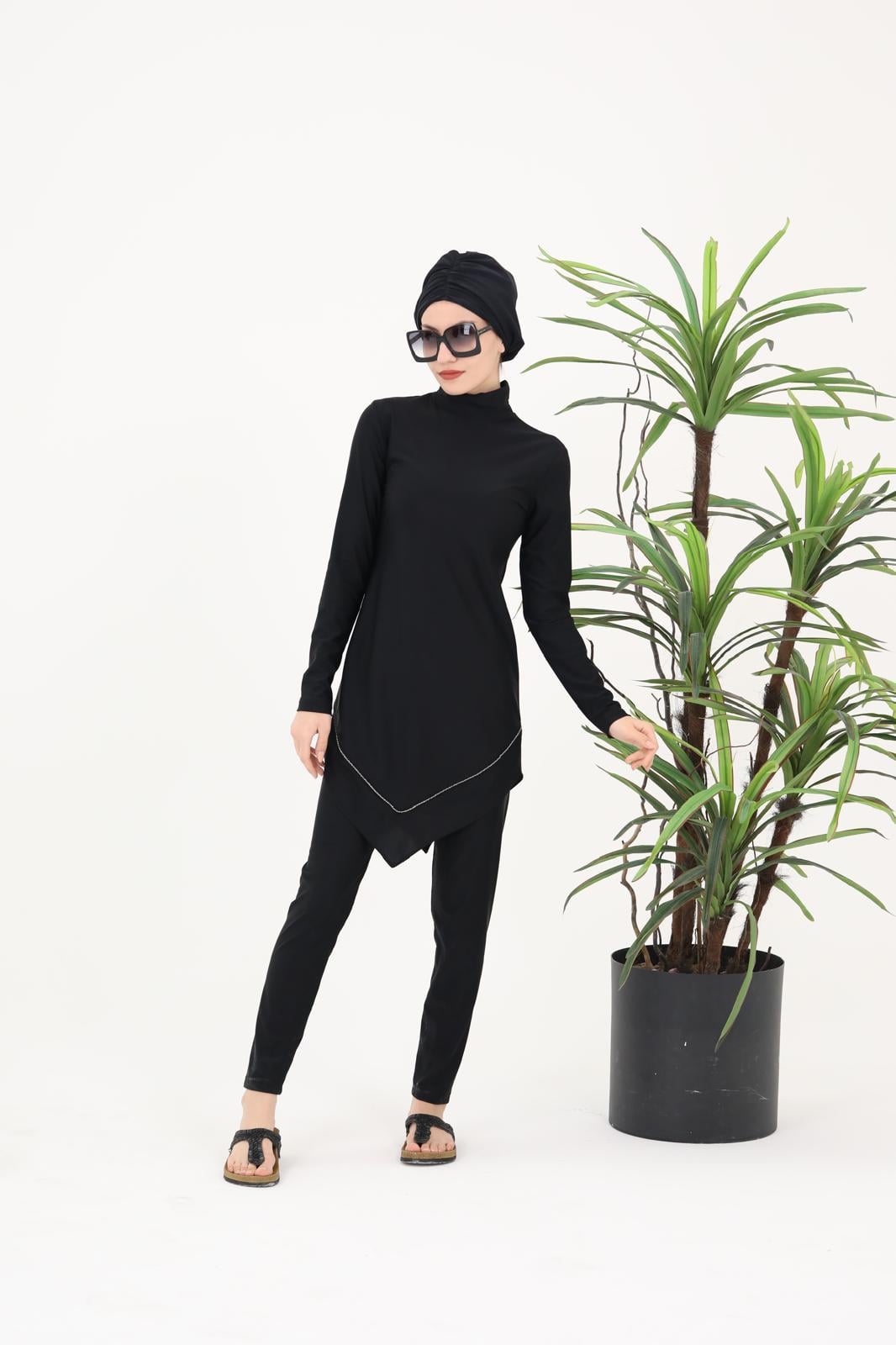 Shine Model Tasarım Tesettür Mayo Takım | Markasız