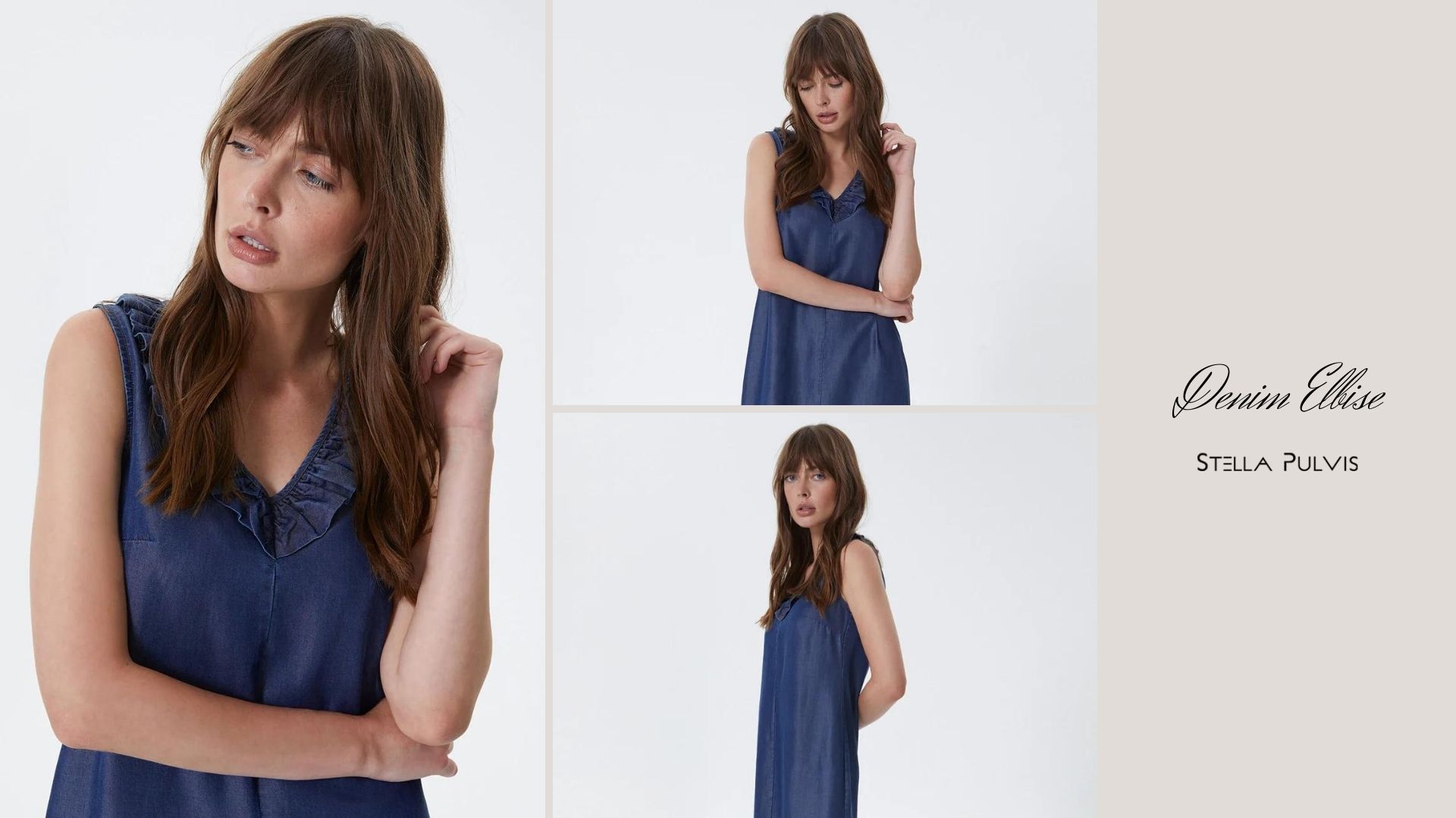 denim elbise