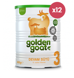 Golden Goat Keçi Devam Sütü 3 Numara 400 gr 12'li Paket