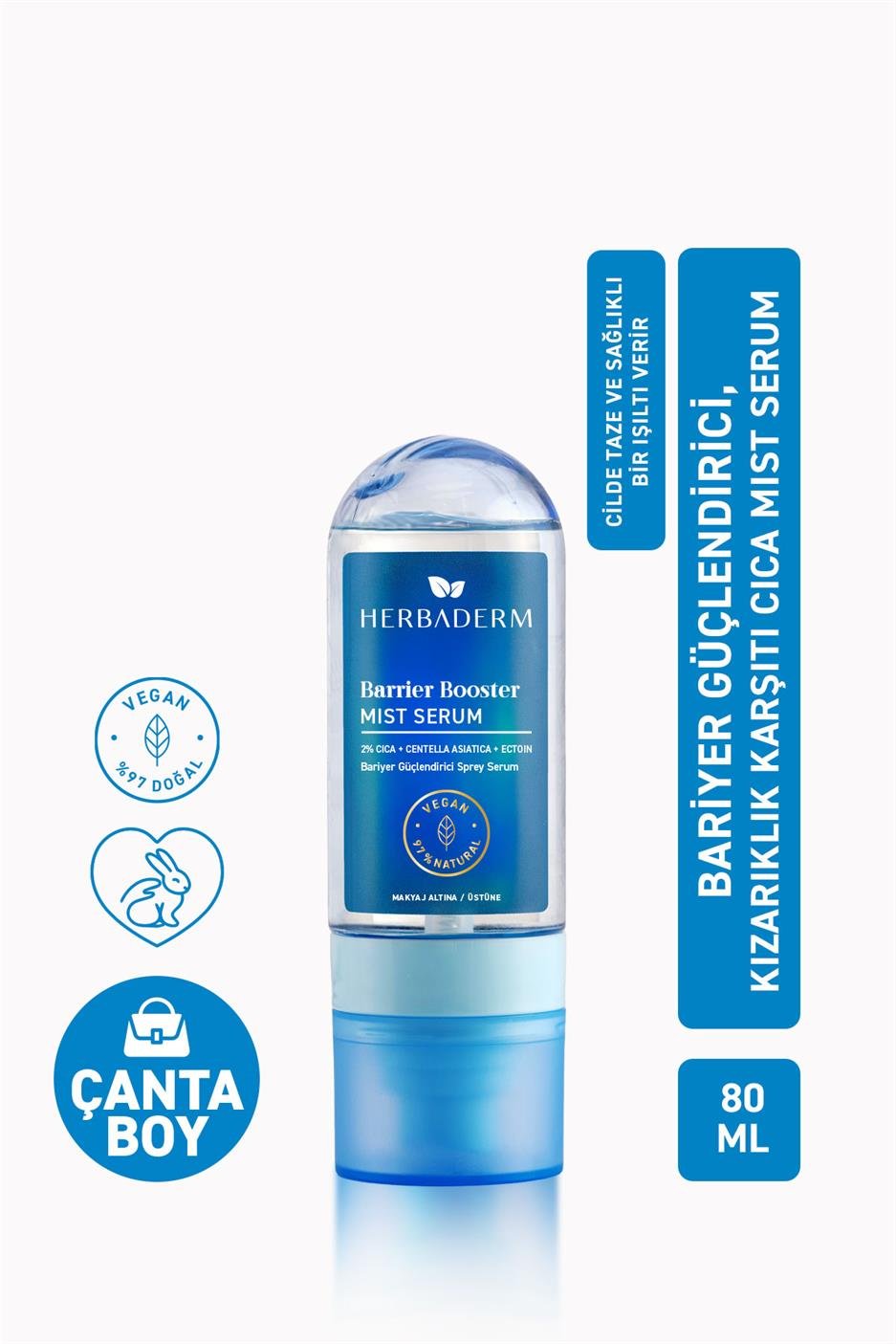 Bariyer Güçlendirici, Kızarıklık Karşıtı Mist Serum, Makyaj Öncesi/Sonrası 80 ml