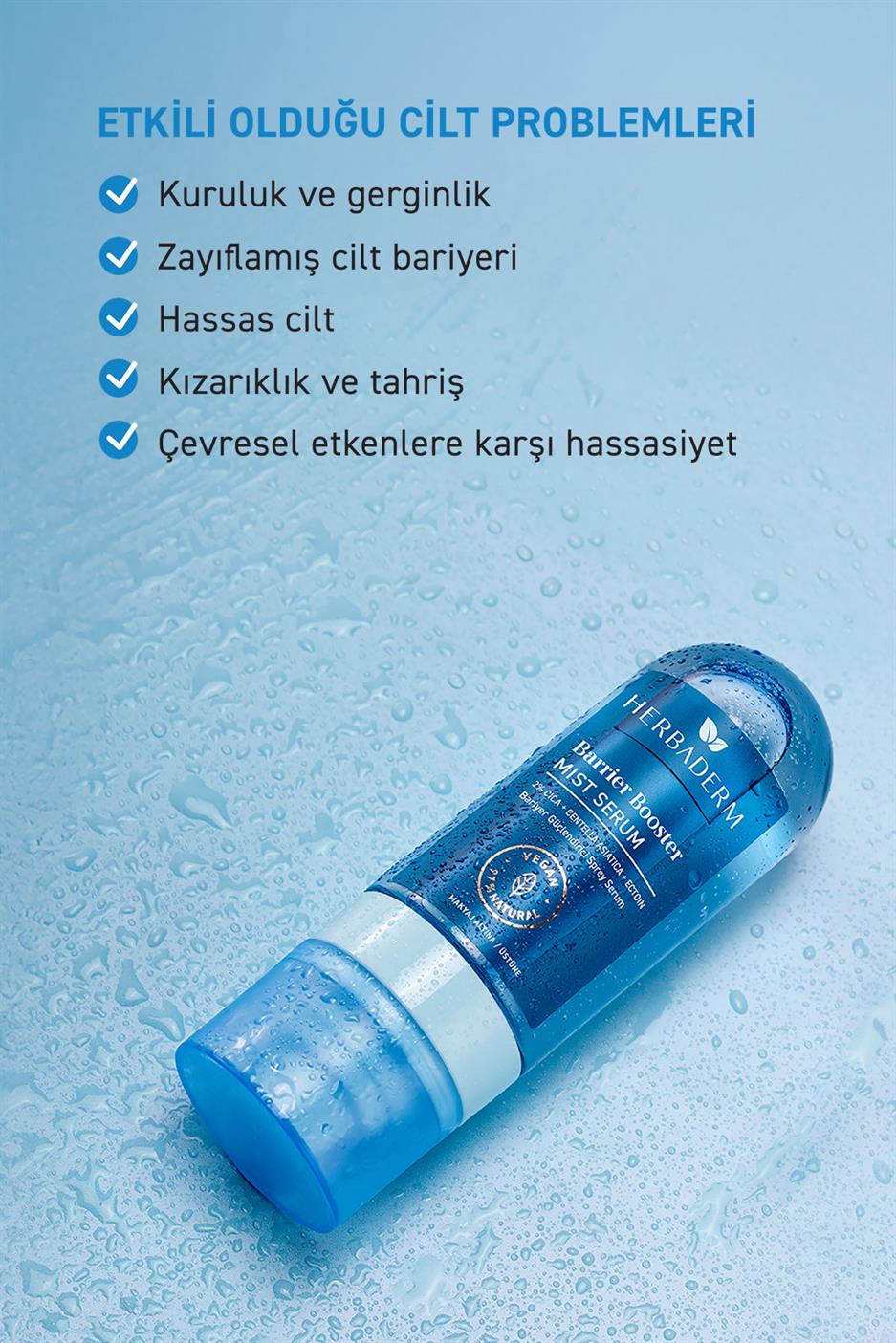 Bariyer Güçlendirici, Kızarıklık Karşıtı Mist Serum, Makyaj Öncesi/Sonrası 80 ml