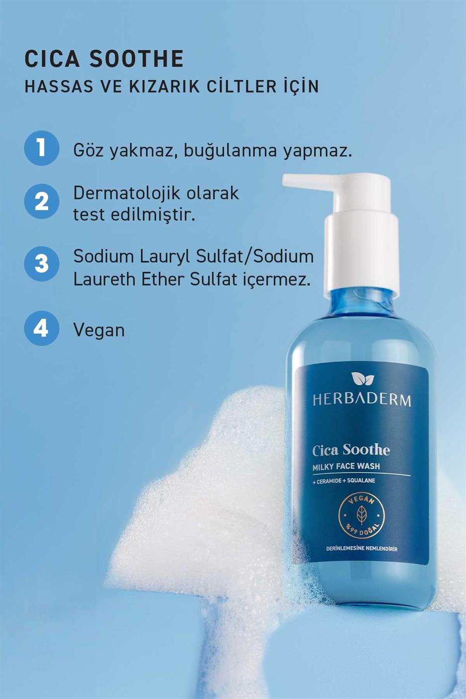 Cıca Yüz Temizleme Jeli, Hassas, Kızarık Ciltler 250 ml