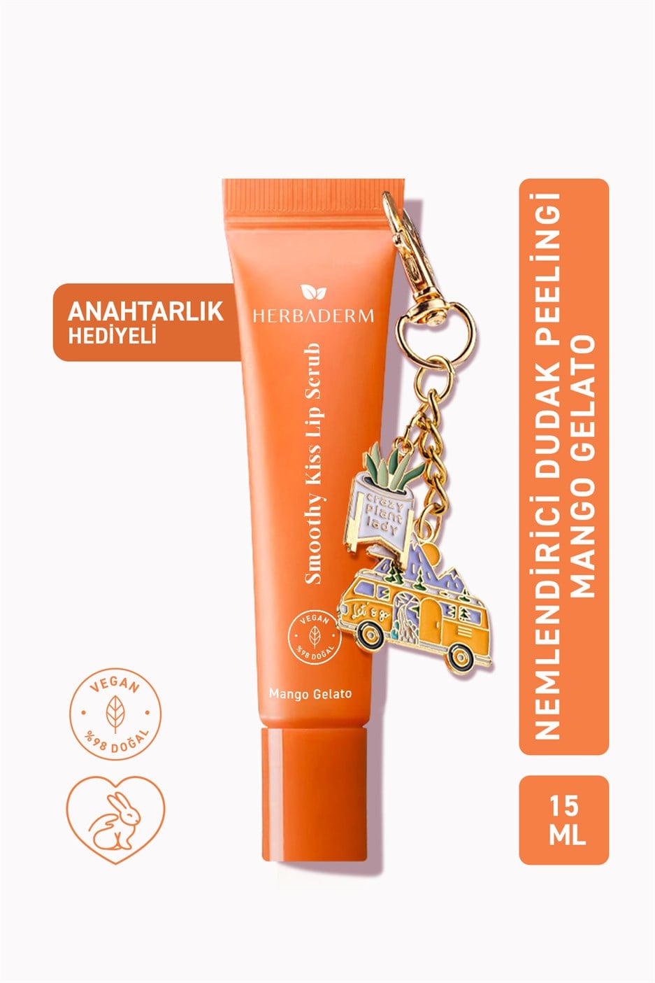 Dudak Peelingi, Lip Scrub-Mango Gelato 15 ml