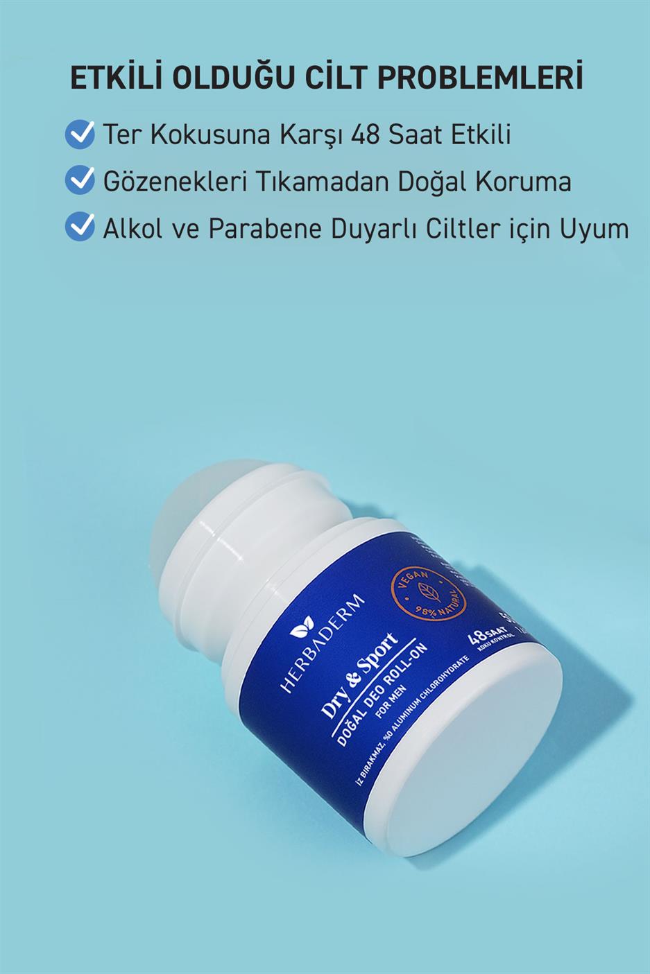Erkekler için Doğal Deo Roll-On 50 ml