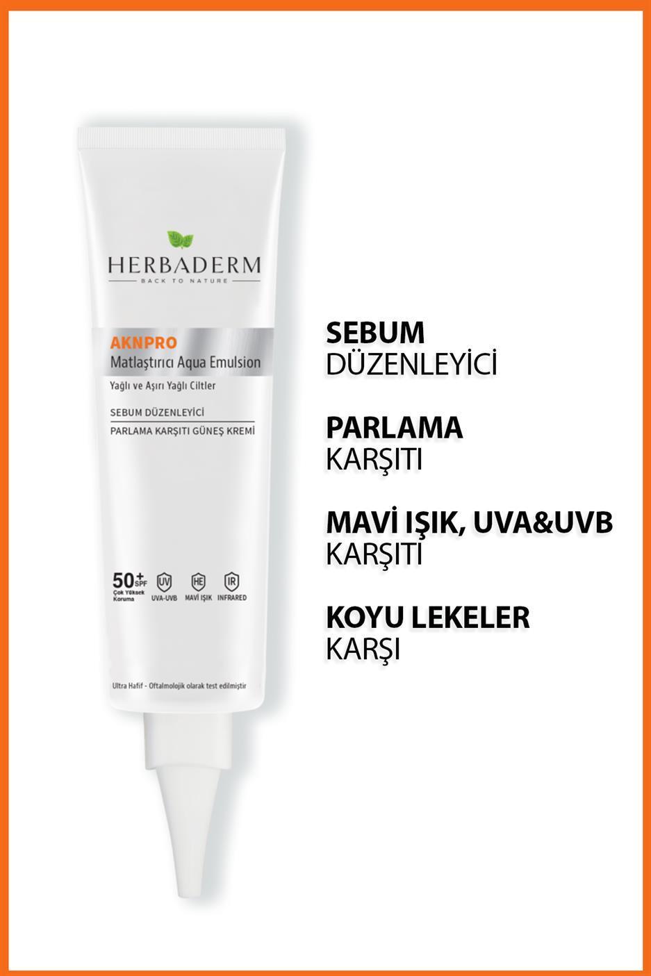 Yağlı, Akneye Meyilli Ciltler için Nemlendirici Güneş Kremi, Mavi Işık, UVA, UVB SPF 50+ 40 ml