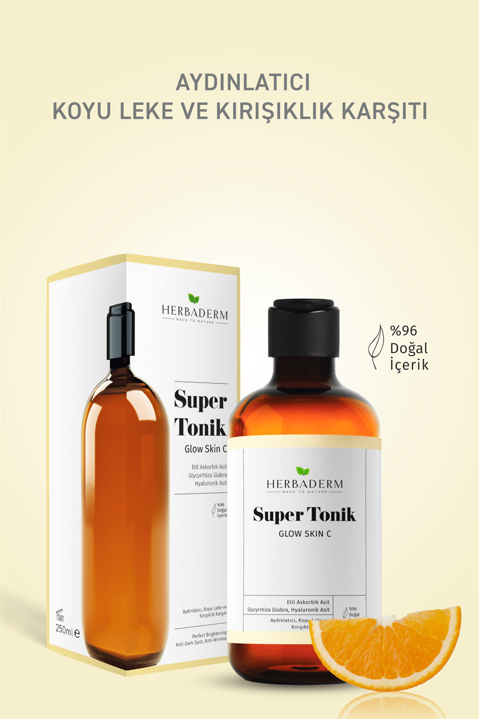 Aydınlatıcı, Leke ve Kırışıklık Karşıtı Super Tonik 250 ml