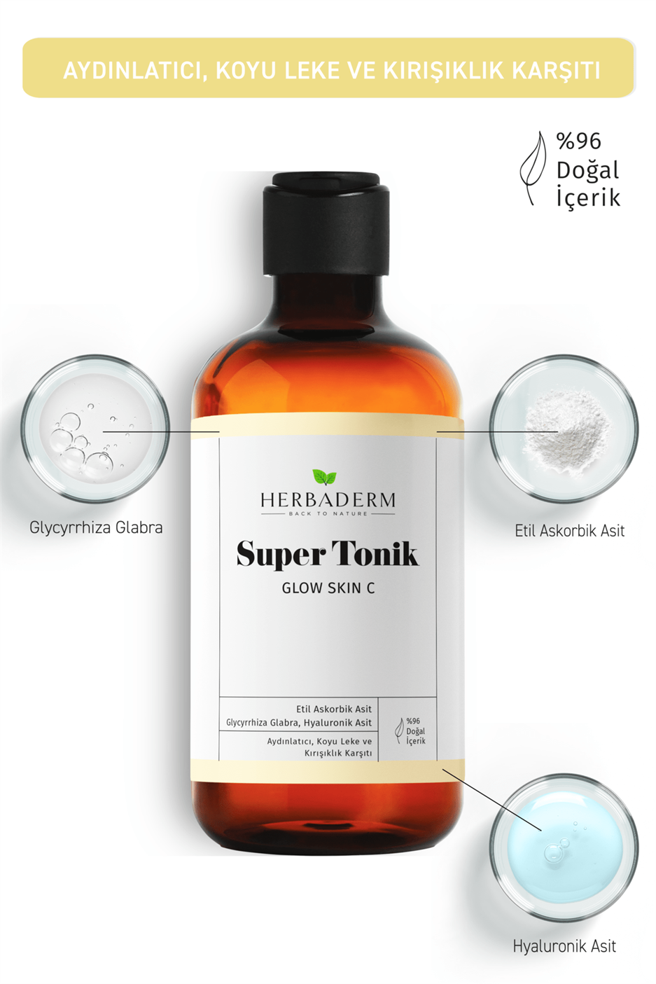 Aydınlatıcı, Leke ve Kırışıklık Karşıtı Super Tonik 250 ml