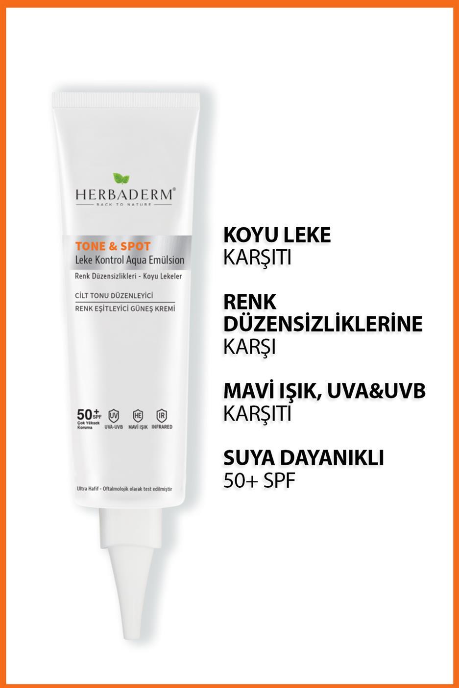 Lekeli Ciltler için Nemlendirici Güneş Kremi, Mavi Işık, UVA,UVB SPF+50 40 ml