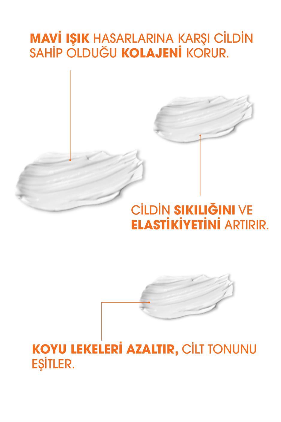 Lekeli Ciltler için Nemlendirici Güneş Kremi, Mavi Işık, UVA,UVB SPF 50+ 40 ml