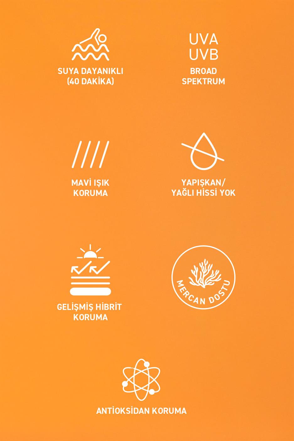 Likit Güneş Kremi SPF 50+ Akne Karşıtı, Hibrit Formül 40 ml