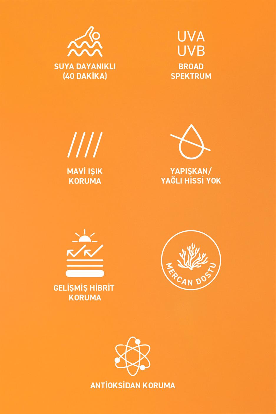 Likit Güneş Kremi, SPF 50+ Yoğun Nemlendirici, Hibrit Formül 40 ml