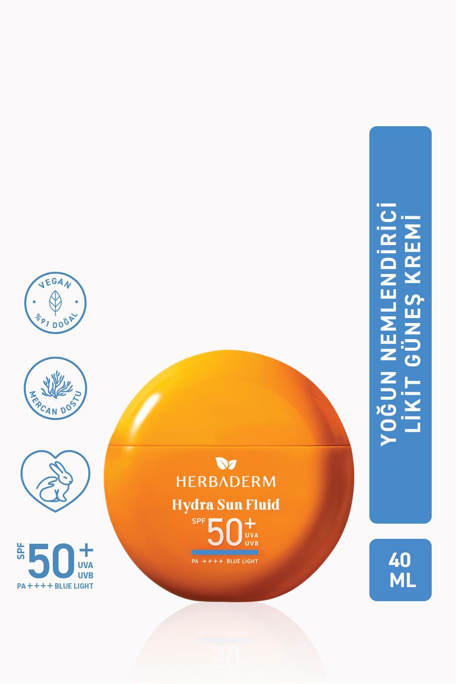Likit Güneş Kremi, SPF 50+ Yoğun Nemlendirici, Hibrit Formül 40 ml